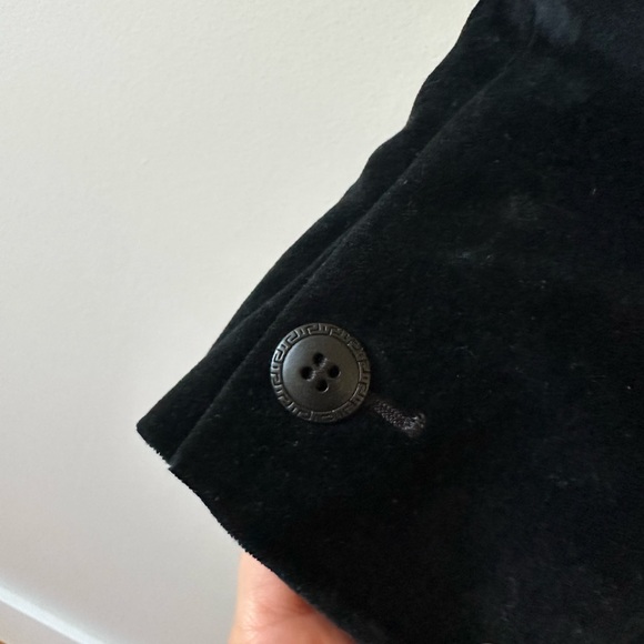Black Velvet Versace Jeans Couture Blazer (small) - Picture 4 of 7